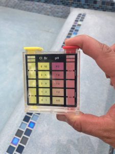 Swimming pool water testing and service provides accurate PH and chlorine levels