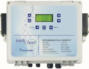 Pentair Intellichem can be used to maintain chlorine and acid levels properly.